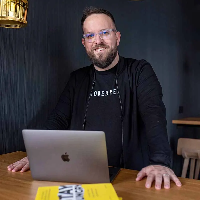 Joel Stone marketing coach standing